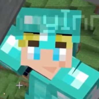 An Image of TommyInnit's Minecraft's skin, in diamond armor